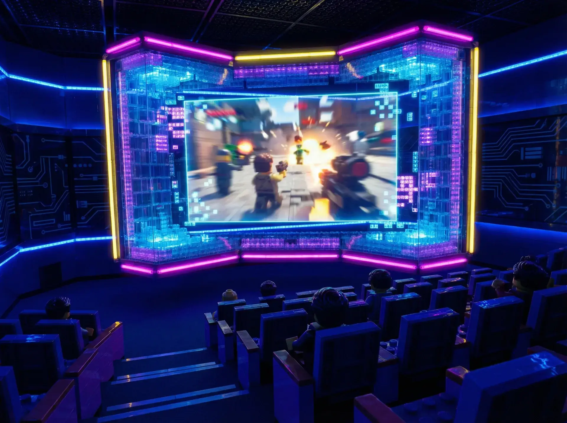 盛世棋牌 积木影院全息投影屏幕